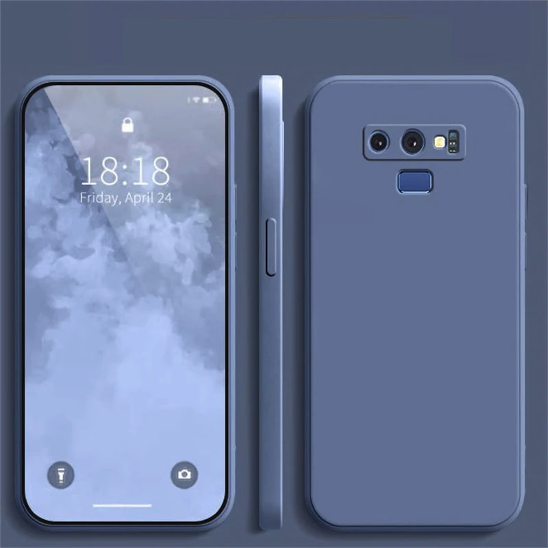 Soft Liquid Silicone Case For Samsung Galaxy Note 8 9 10 Note 20 Note 20 Uitra Original Case For Galaxy S10 S9 Plus Phone Cover