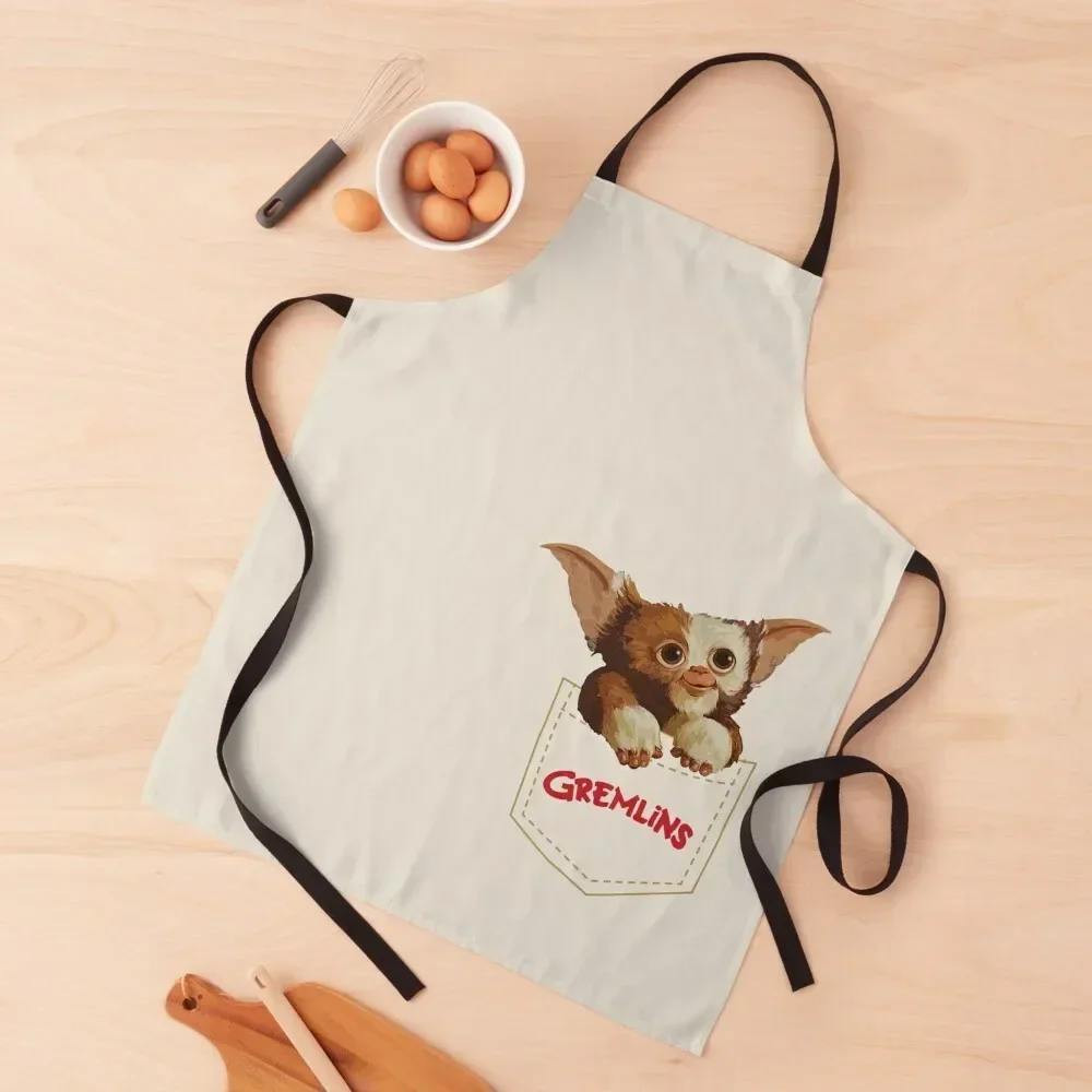 

Pocket Pop Up Gremlins Apron Salon kitchen and home Women's Kitchen Things For Home Apron