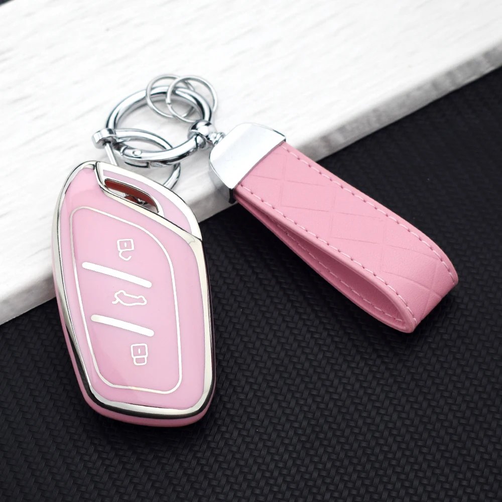TPU Car Key Case for 2021 Model New Crown 5 for MG 4 2023 Mg4 Ev MG HS GT ZS EV ZX MG6 Key Cover Shell Second Generation MG5