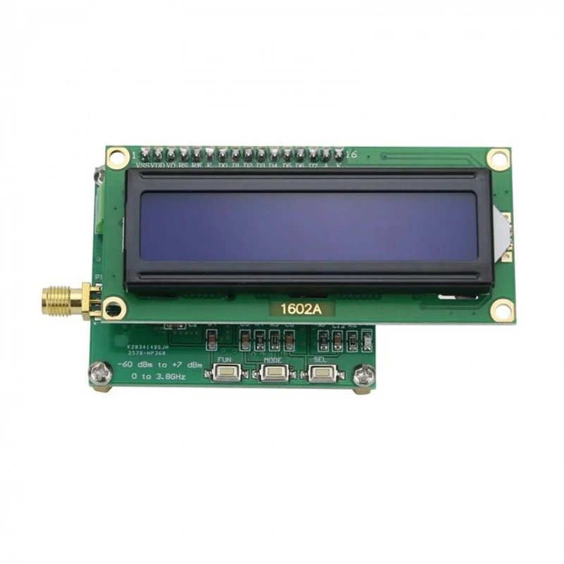 

Цифровой измеритель мощности RF HP368 50 Гц-3,8 ГГц -60 до +7 дБм Детектор мощности RF для измерения мощности