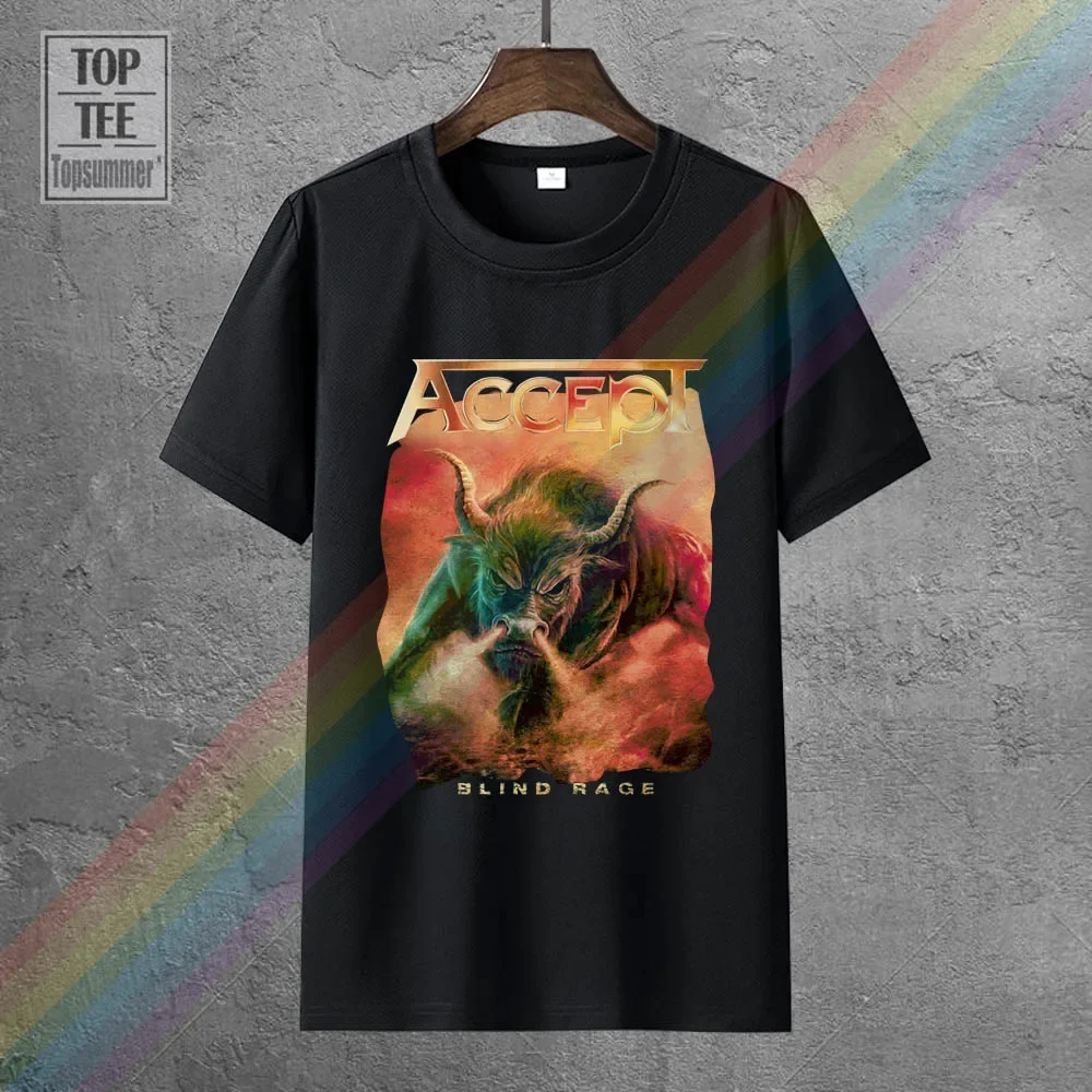 

Accept Blind Rage World Tour Dates 2014 U D O Heavy Metal New Black T Shirt T Shirts Casual Brand Clothing Cotton