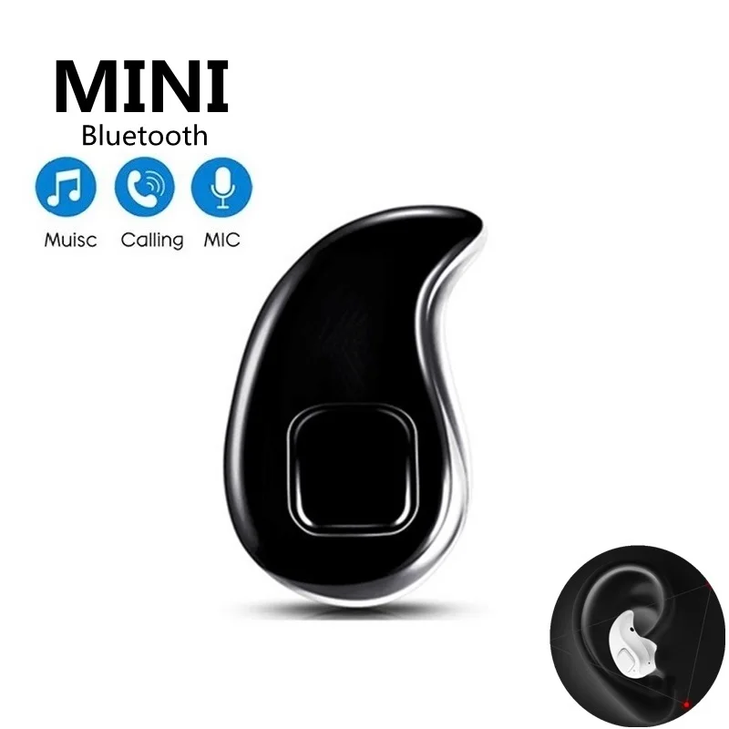 New Mini Bluetooth Wireless Earphone Portable Music Headset Stereo Sports Headset with Microphone Call for iPhone Xiaomi