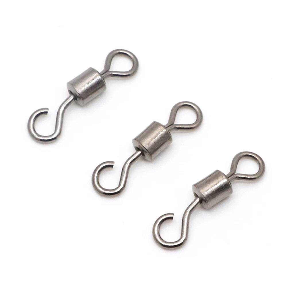 

1000 шт./лот Размер 4 #-10 # Открытый вертлюг с одним крючком защелкивающийся штифт соединитель сплав Вертлюг рыболовные снасти аксессуары Pesca
