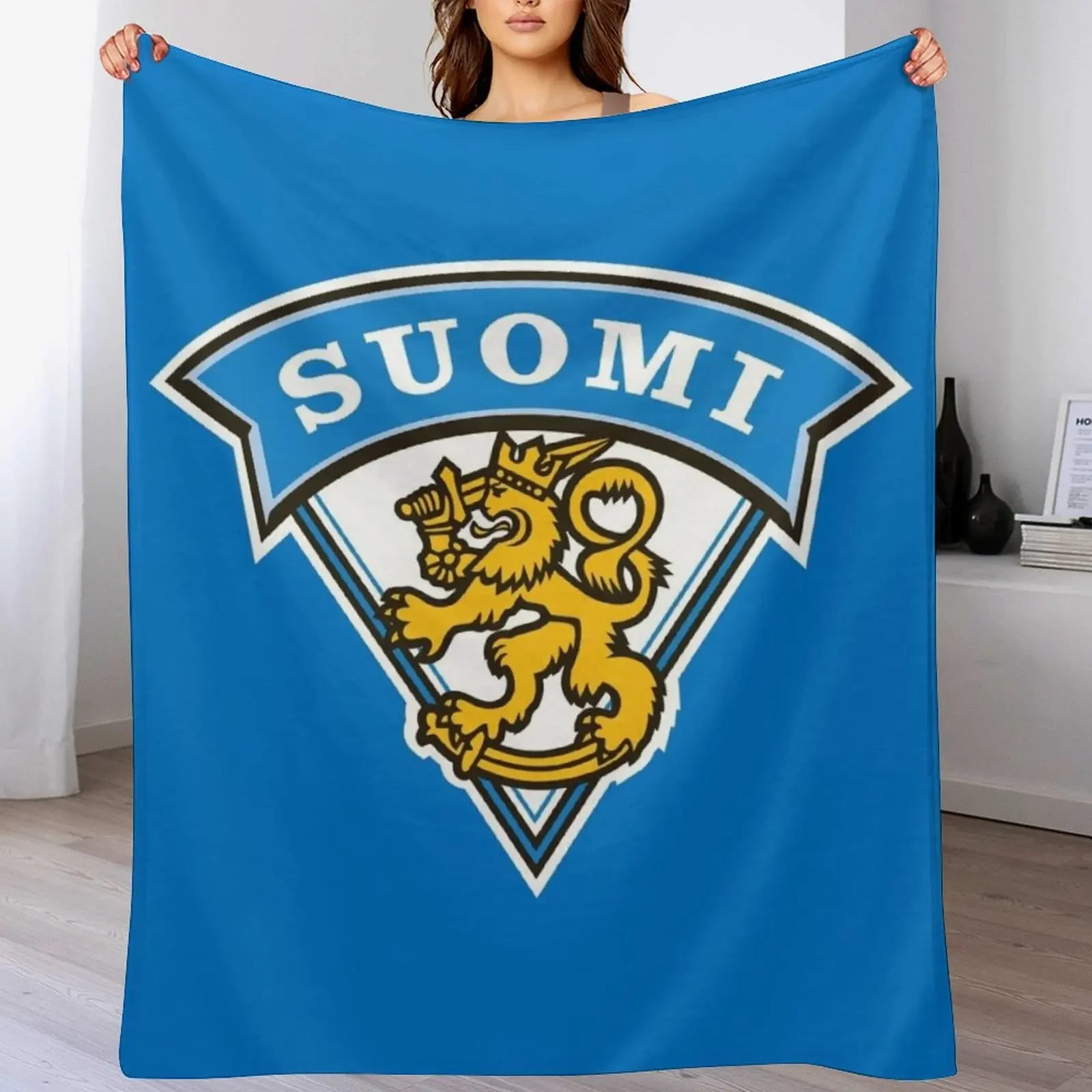 

Finland national ice hockey Throw Blanket Thin Fashion Sofas Loose Blankets