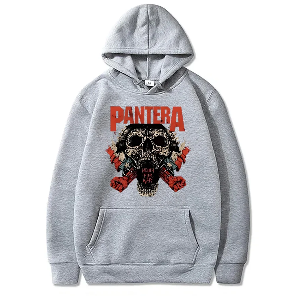 Vintage Pantera Band Rock Hoodies for Women/Men Oversized Sweatshirts High Street Funko Pop Pullovers Graphic Printing Clothing