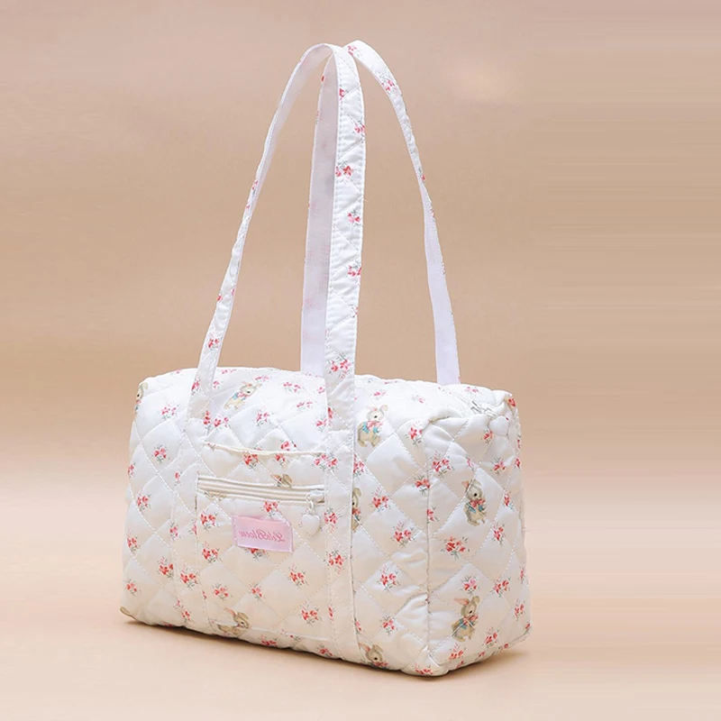 Fashionable Large Capacity New Commuting Tote Bag With Floral Shoulder Bag