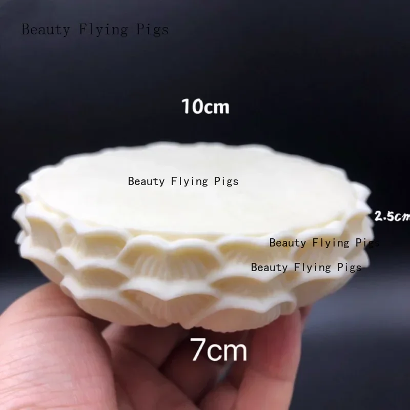 1PCS Ivory Fruit Guanyin Buddha Statue Lotus Base for Buddha Platform Cushion Crafts home accessories