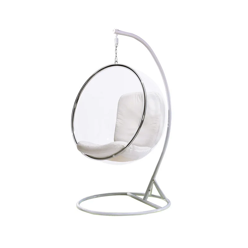 

Outdoor swing Transparent Internet celebrity glass ball hanging chair Circular hanging