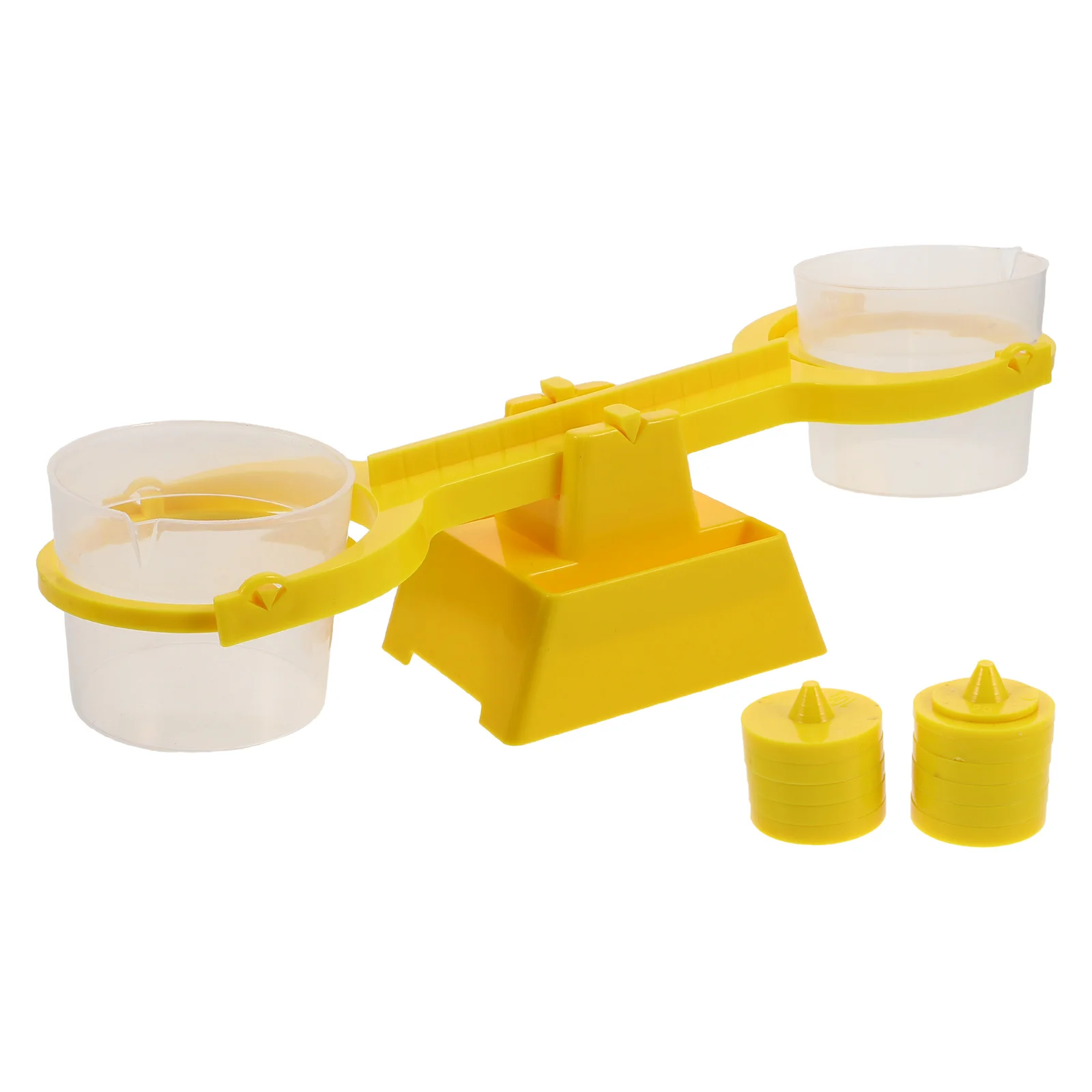 

1 Set Clear Double Pan Balance Scale For Classroom Kids Educational Weight Scale Liquid Solid Teaching Tool Space Saving Storage