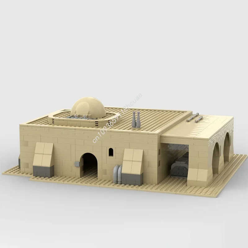 958 piezas MOC Tatooine House 2 Star Battle, modelo de construcción, regalo de Navidad, bloques de juguete, ensamblaje DIY, idea creativa, ladrillos educativos