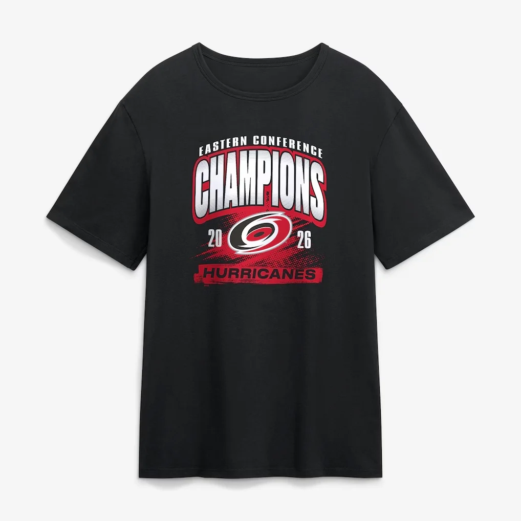 Carolina Hurricanes Eastern Champions T-shirt Men and Women Summer Cotton Clothing Oversize Fashion Round Neck Short Sleeved Tee
