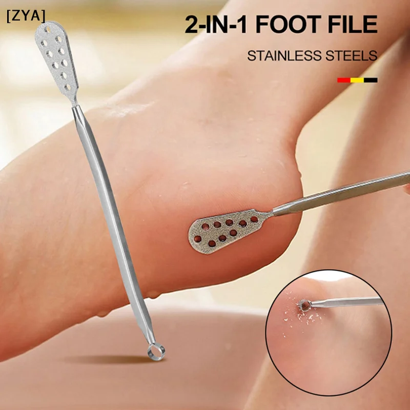 Professional StainlesSteel Foot File Foot Scrubber Dead Skin Remover Remove Dead Skin Scraping Pedicure Tools Foot Pedicure[ZYA]