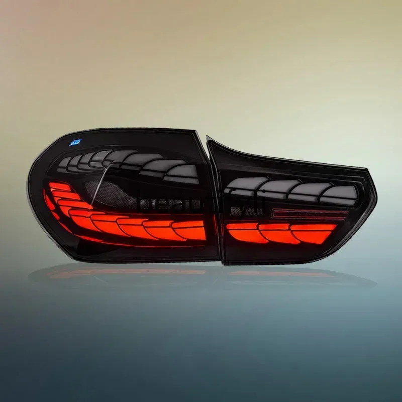 

Tail light assembly modified F52 modified dragon scale LED running water steering tail light 3512