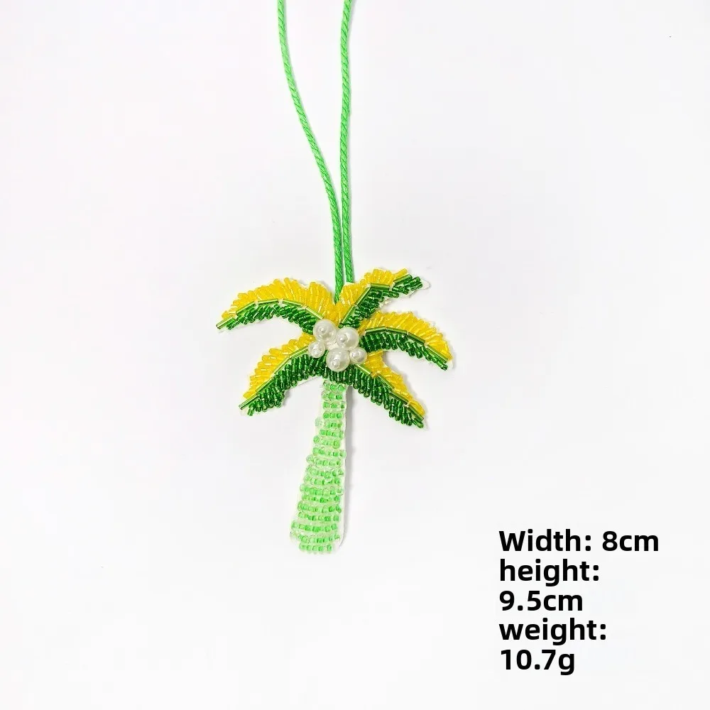 

New DIY Patch Handmade Coconut Tree Hanging Keyring Sewing Applique Patch Keychain Gift