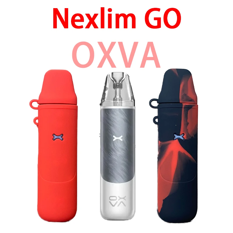 Capa de pele com textura de silicone para OXVA Nexlim GO capa protetora de borracha macia envoltório de manga