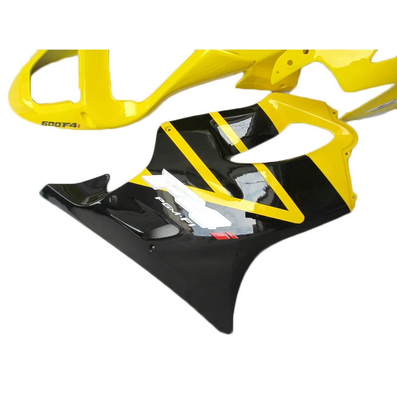 01-03 carenagens para honda cbr600 f4i cbr 600 f4i 2001 2002 2003 novo abs carroçaria amarelo preto kit carenagem k1 k2 k3 ch62