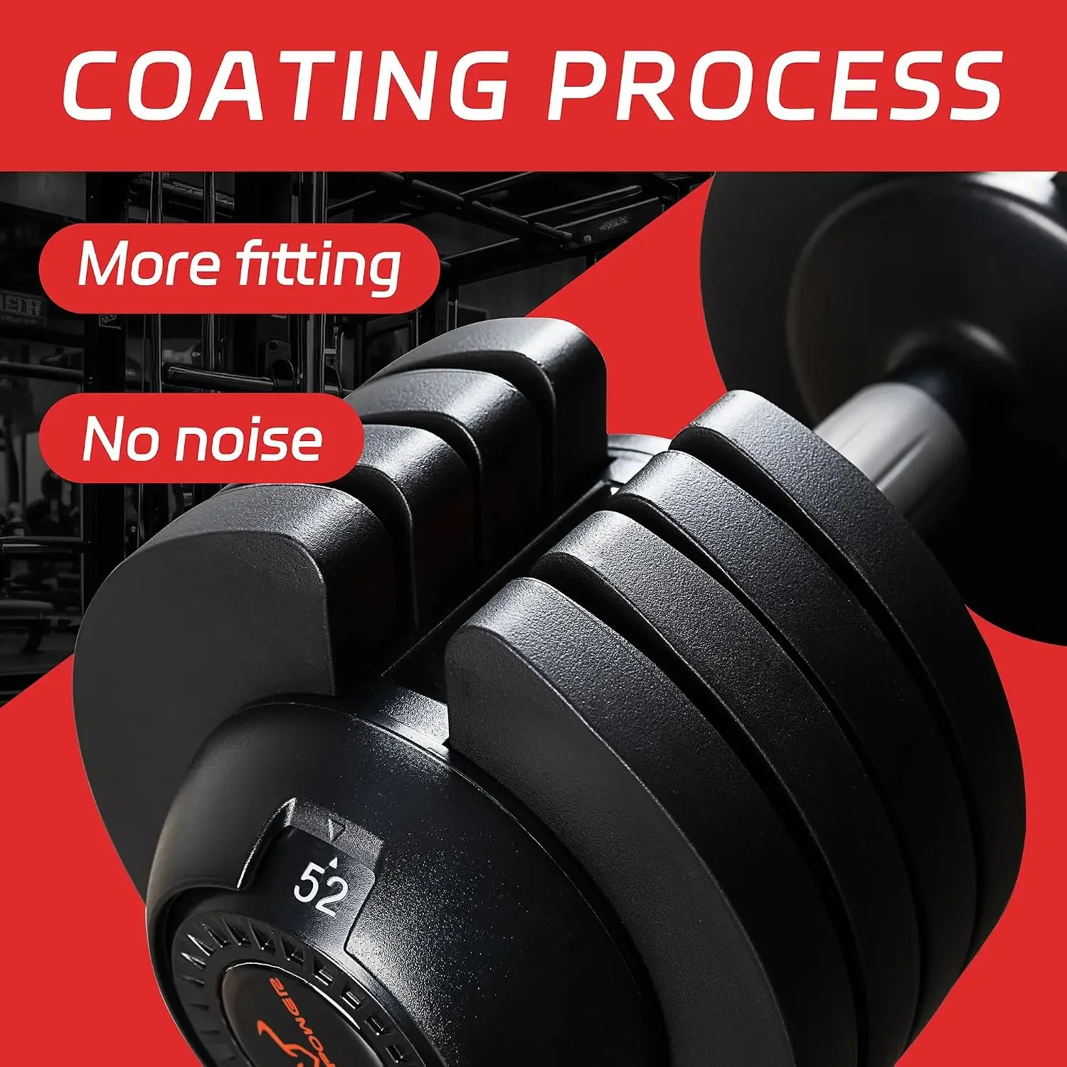 Adjustable Dumbbells Set of 2,Free Weights Dumbbells Set,52 lbs pair for Men/Women Gym Equipment for Home Strength Training