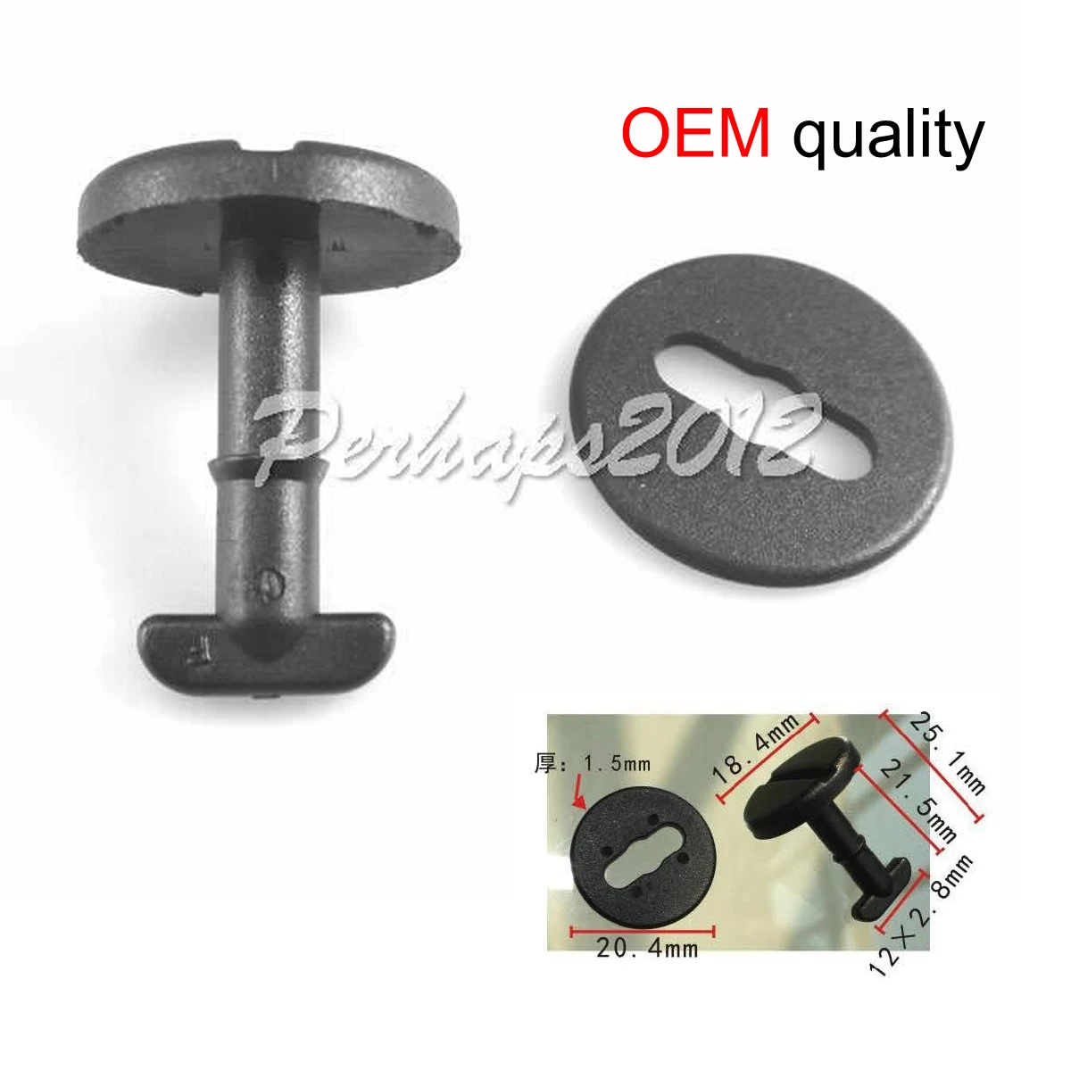 10/500x OEM quality Floor Carpet Mat Clips Series Twist Lock with Washers for BMW 3 5 7 8 X3 X5 Series 82119410191