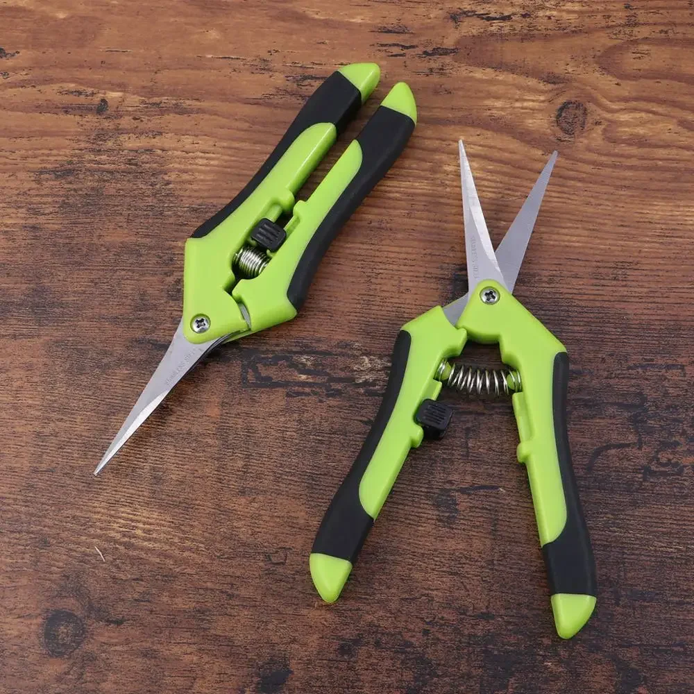 Small Household Potted Pruning Scissors Gardening Tool for Trim Weed Branches Fruit Picking - Durable Garden Shears for Home Use