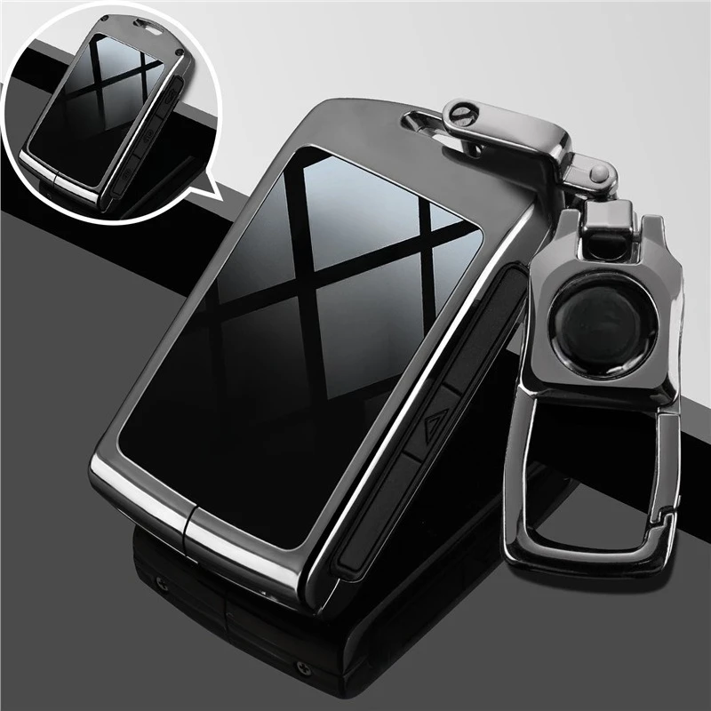 

Premium Zinc Alloy Key Cover Case for Volvo S90/XC60/S60/XC40/XC90/V60/V90 - Protective Key Fob Shell Keybag Keychain