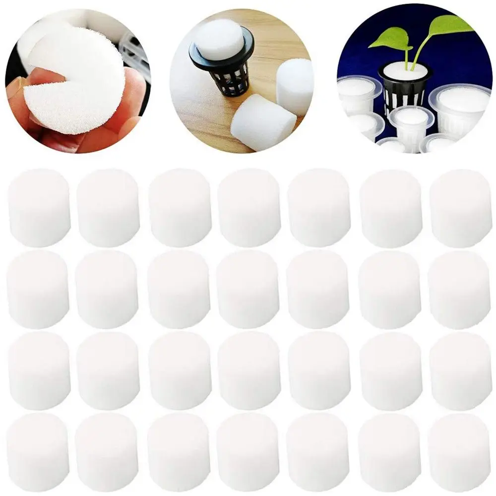 10/50pcs Garden Supplies Cultivation Aquarium Soilless Hydroponic Seed Trays Flower Pots Nursery Sponge