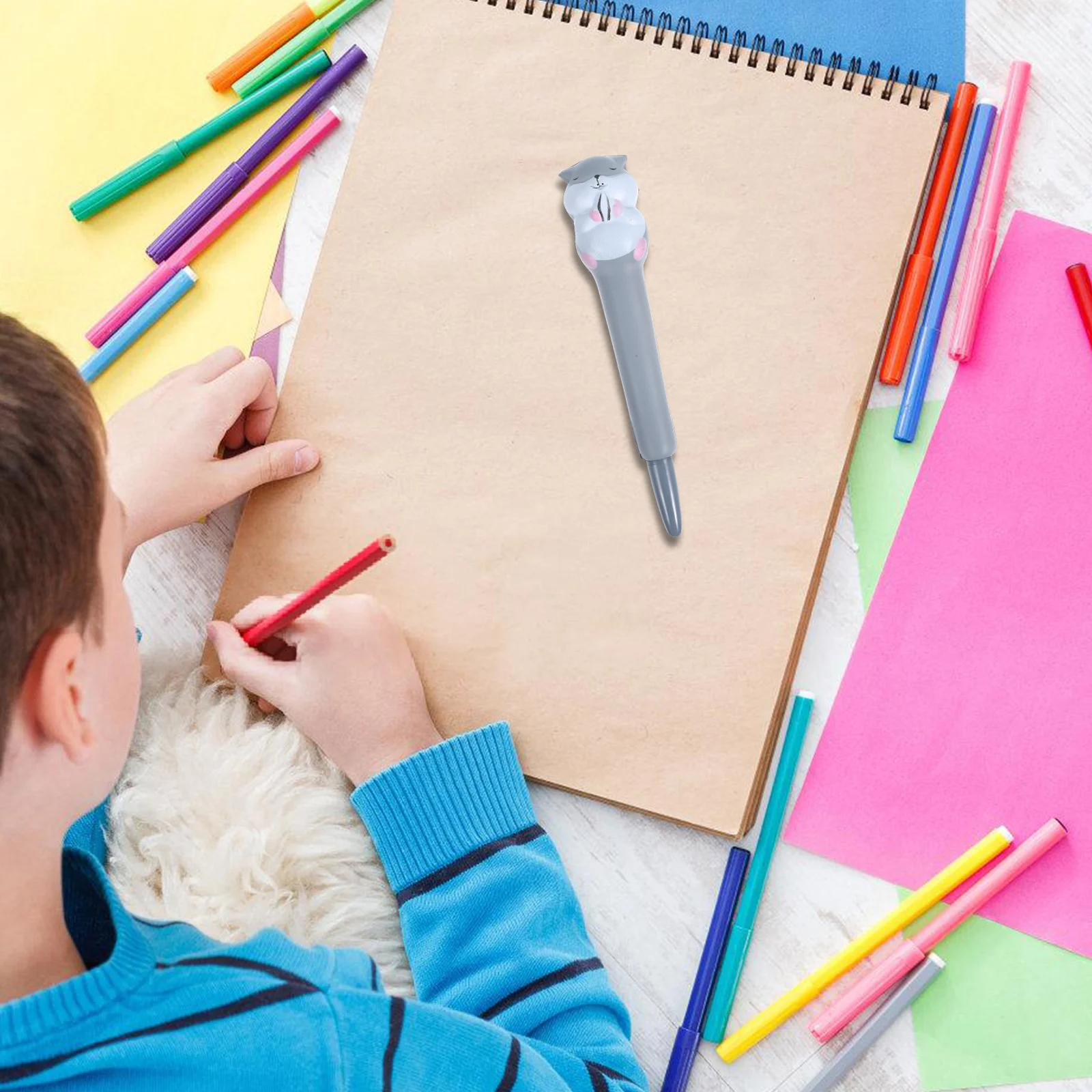 

Прекрасная гелевая ручка с мультяшной губкой и животными, мягкий материал, удобная ручка, идеально подходит для школьников и профессионалов