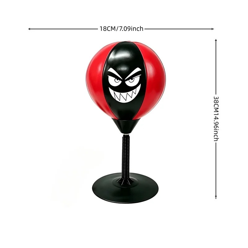Desktop Boxing Reflex Speed Punch Target, Portable Home Combat Workout Trainer for Adults