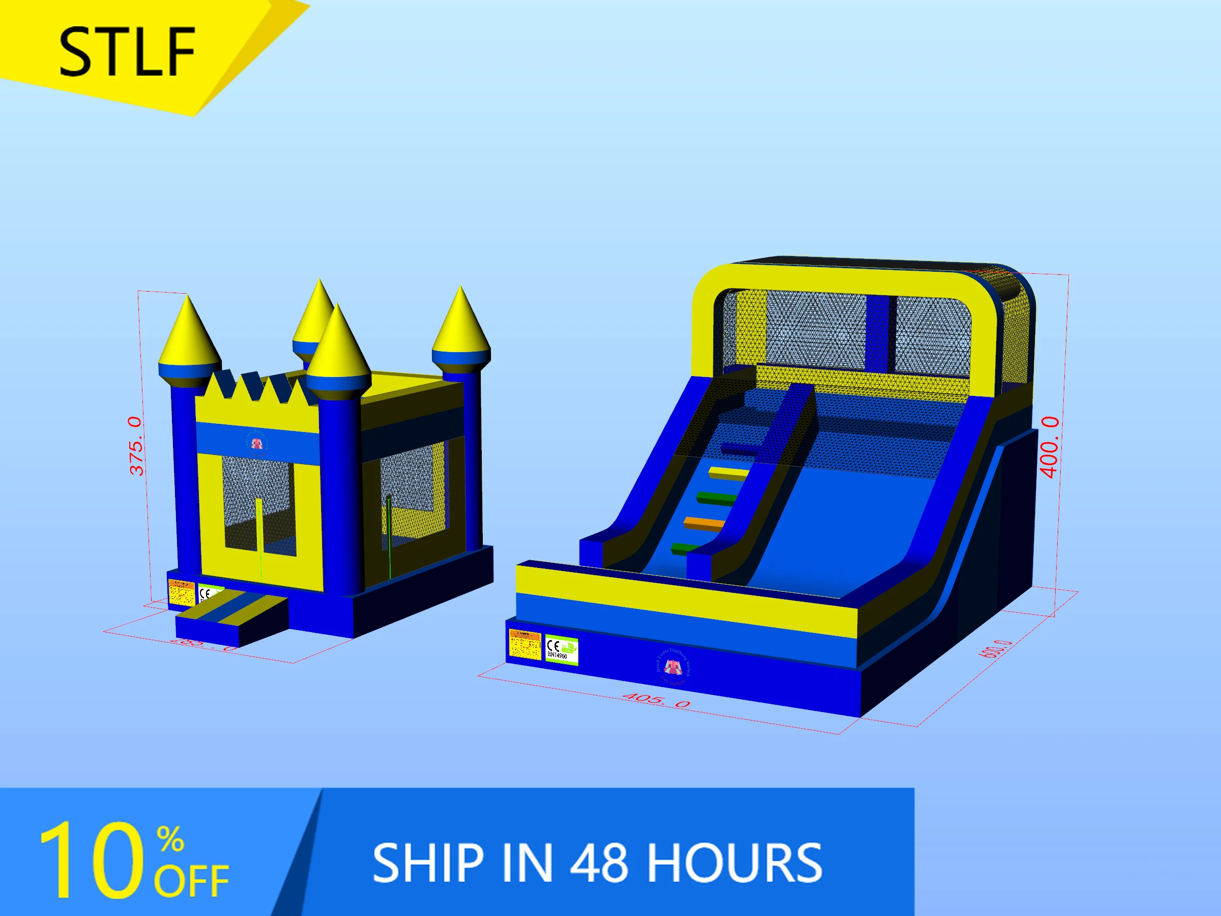 

STLFInflatable Castle Bouncy Castle Inflatable Jumping House Bouncer Combo Slide Blow Up Bounce Houses For Kids Adults With Blow