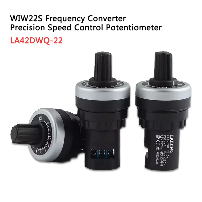 1PCS 1K 2K 5K 10K 22mm WIW22S Diameter Rotary Potentiometer Converter Governor
