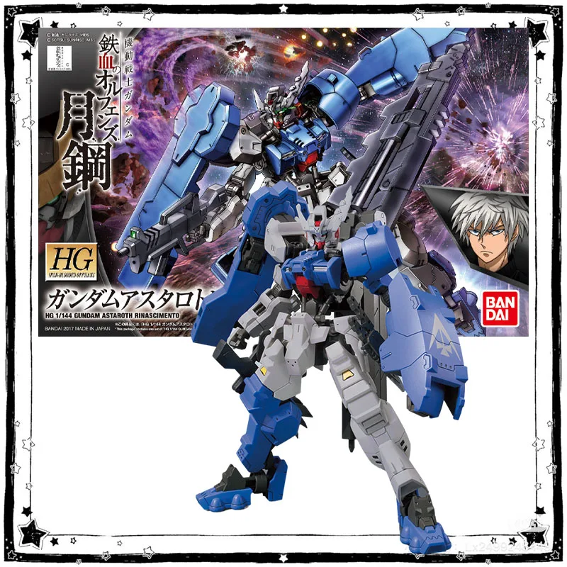 

In Stock Bandai Gundam Model Kit Anime Figures HG IBO 1/144 Astaroth Rinascimento Anime Action Figure Collection Assembly Model