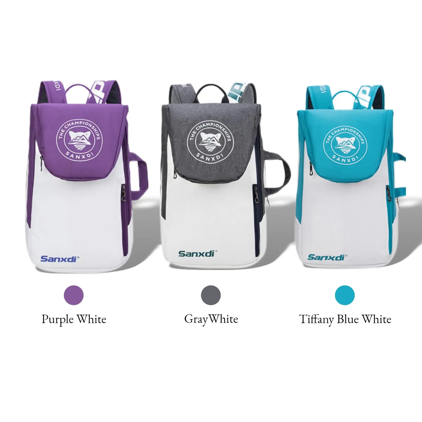 Saco de tênis segurar 1-2 raquete de armazenamento saco de esportes, mochila para raquetes de tênis badminton squash, bolas e acessórios esportivos