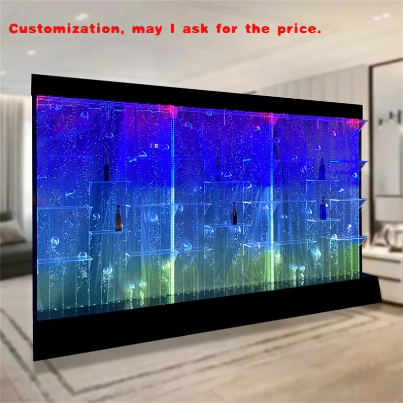 

на заказ. Индивидуальный шкаф для винного бара, светодиодная полка для бара, бутылки, акриловая полка для вина