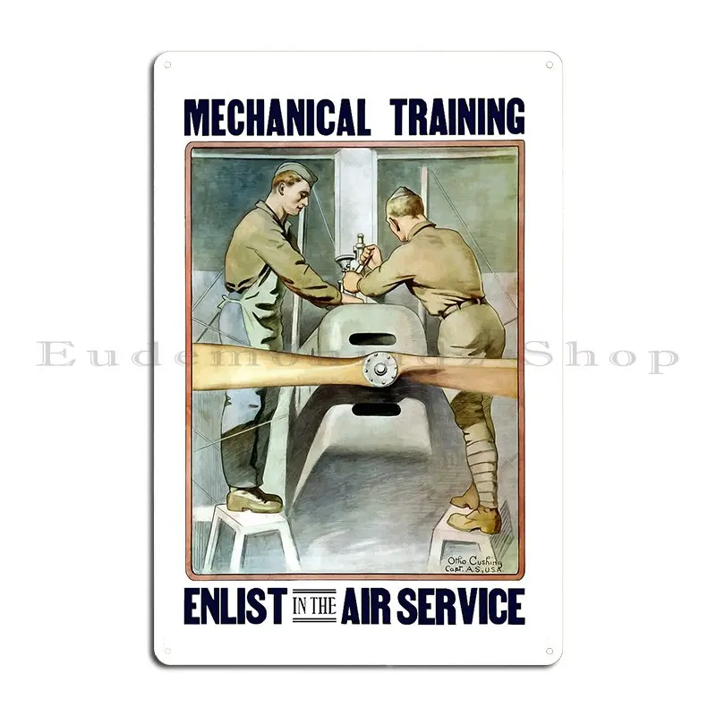 Enlist In The Air Service Ww1 Metal Sign Party Party Customized Personalized Plaques Tin Sign Poster