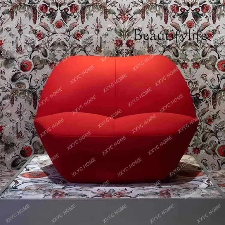 

Italian light luxury negotiation sofa lazy living room bedroom clothing store beauty salon designer model