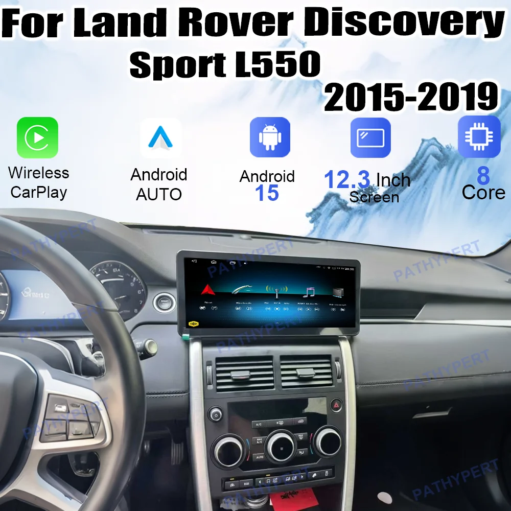 

Android 15 Carplay For Land Rover Discovery Sport L550 2015-2019 8G+256G Stere HD Screen Car Multimedia Player Head Unit GPS 4G