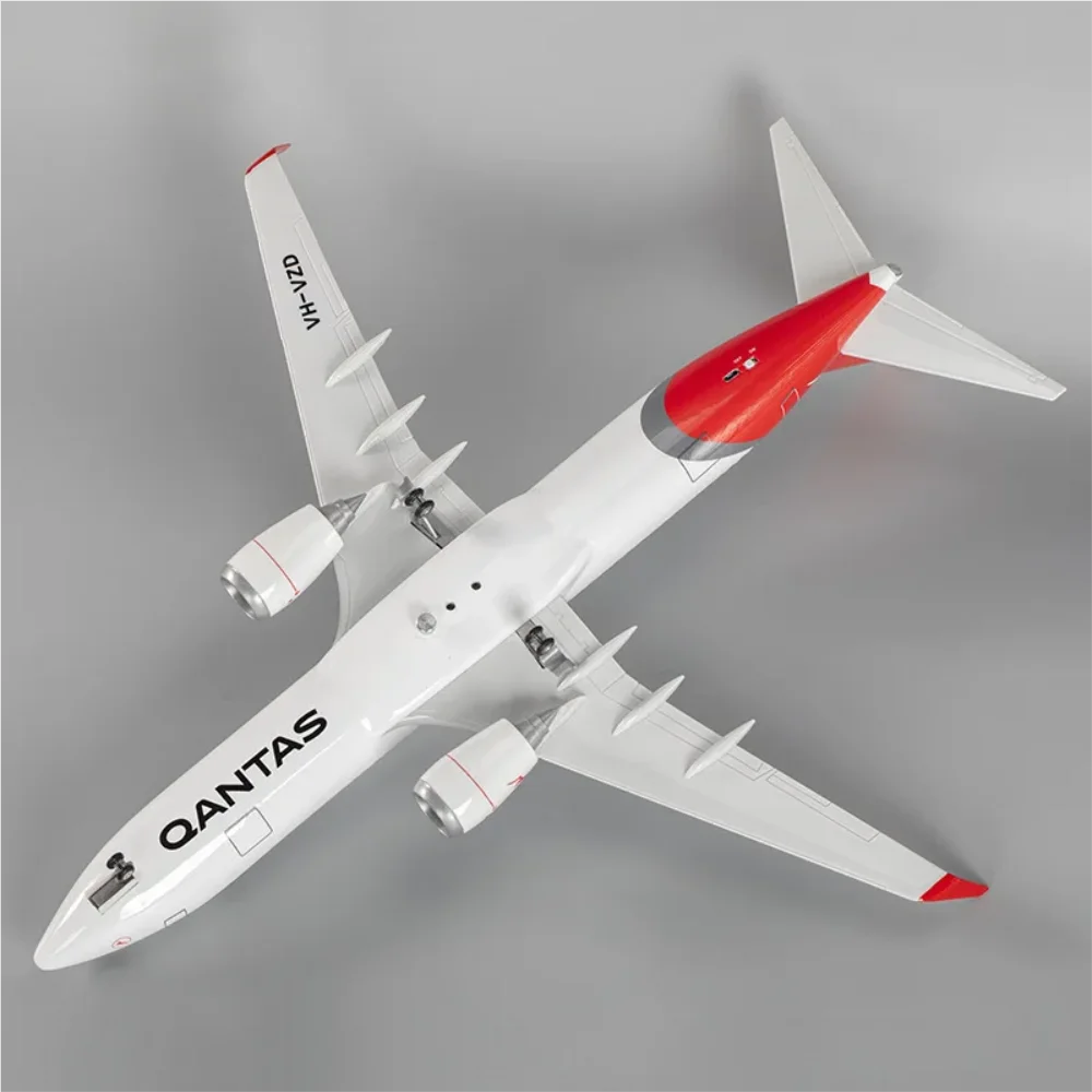 B737 Qantas Airways 1/85 Scale 47cm Resin Plane Model Diecast Airplanes With Landing Gear Wheels Home Decor Aviation Hobby Gift