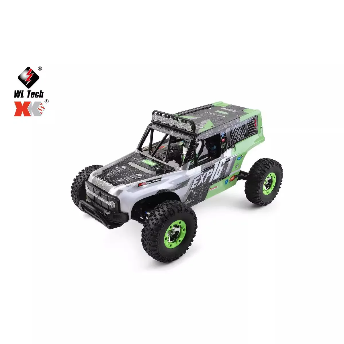 1/12 124006 giocattoli telecomandati Wltoys modello di collezione di modelli Rc per auto da arrampicata a Led fuoristrada ad alta velocità