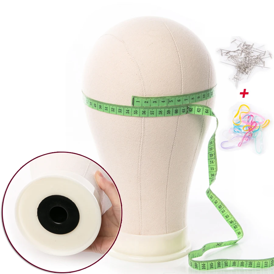 قماش شعر مستعار رئيس شعر مستعار حامل 21-25 بوصة المعرضة رئيس لتصفيف الشعر عرض صنع حامل شعر مستعار مع رئيس شعر مستعار يدعم حامل