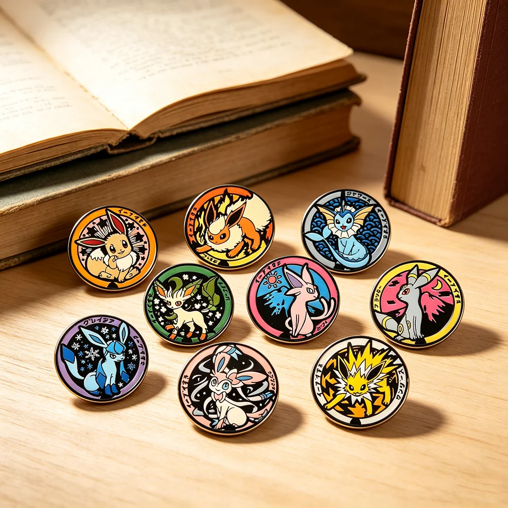 9-teilige Cartoon-Monster-Emaille-Pin-Kollektion, Metall-Anstecknadeln, Verzierung für Leinentaschen, Ideales Geschenk für Animationsfans – Detail 4