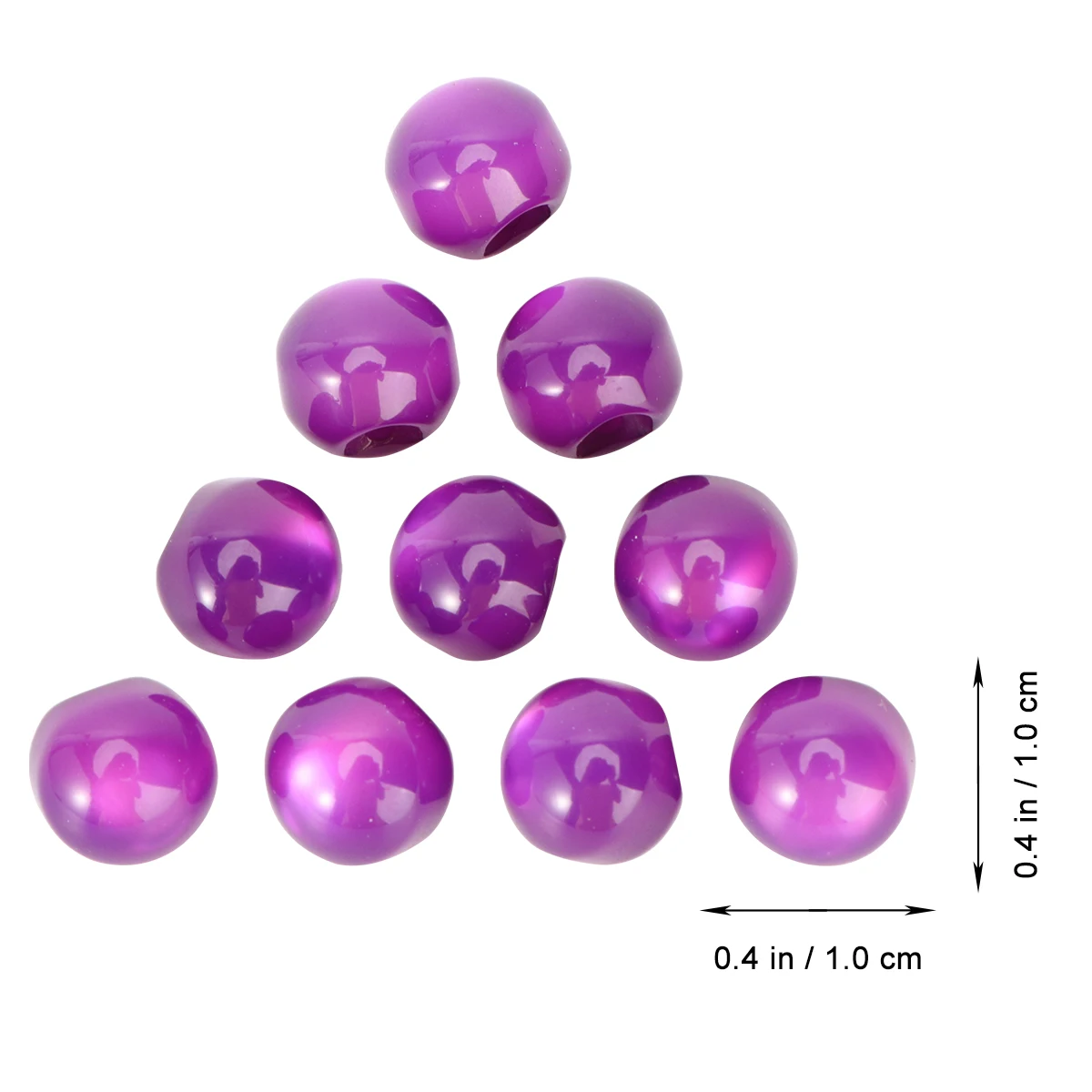 

10 Pcs Round Pearl Buckle DIY Shirt Buttons Fastener Suit Loose Resin Decorative Blouse Circular Bead Imitation Jade
