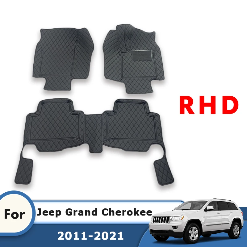 

RHD Car Floor Mat For Jeep Grand Cherokee WK2 2021 2020 2019 2018 2017 2016 2015 2014 2013 2012 Carpet Auto Interior Accessories