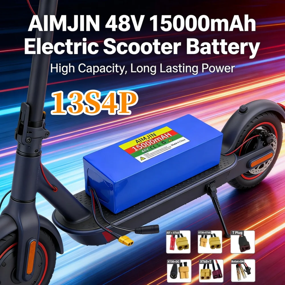 

13S4P Lithium Battery 48V 15AH 18650 500W Battery for Various Electronic Devices and Transportation Equipment+charger