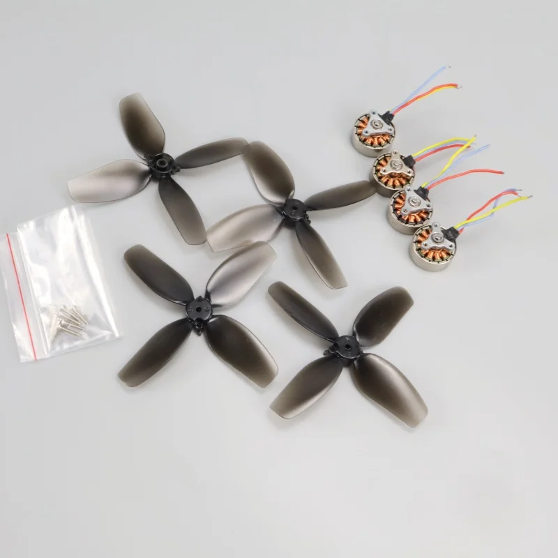 4pcs 1503 Brushless Motor and 1503 Paddle FPV Drone Remote Control Model Aircraft Toy Electric Accessories