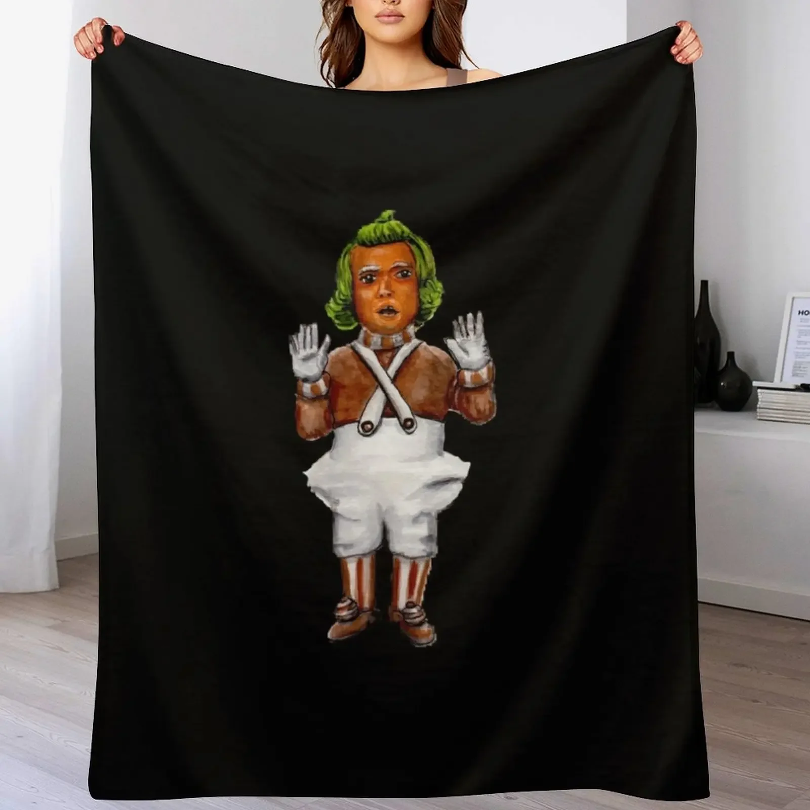 

Oompa Loompa Doompity Doo Throw Blanket Soft Sherpa Fleece Warm Blanket for Winter