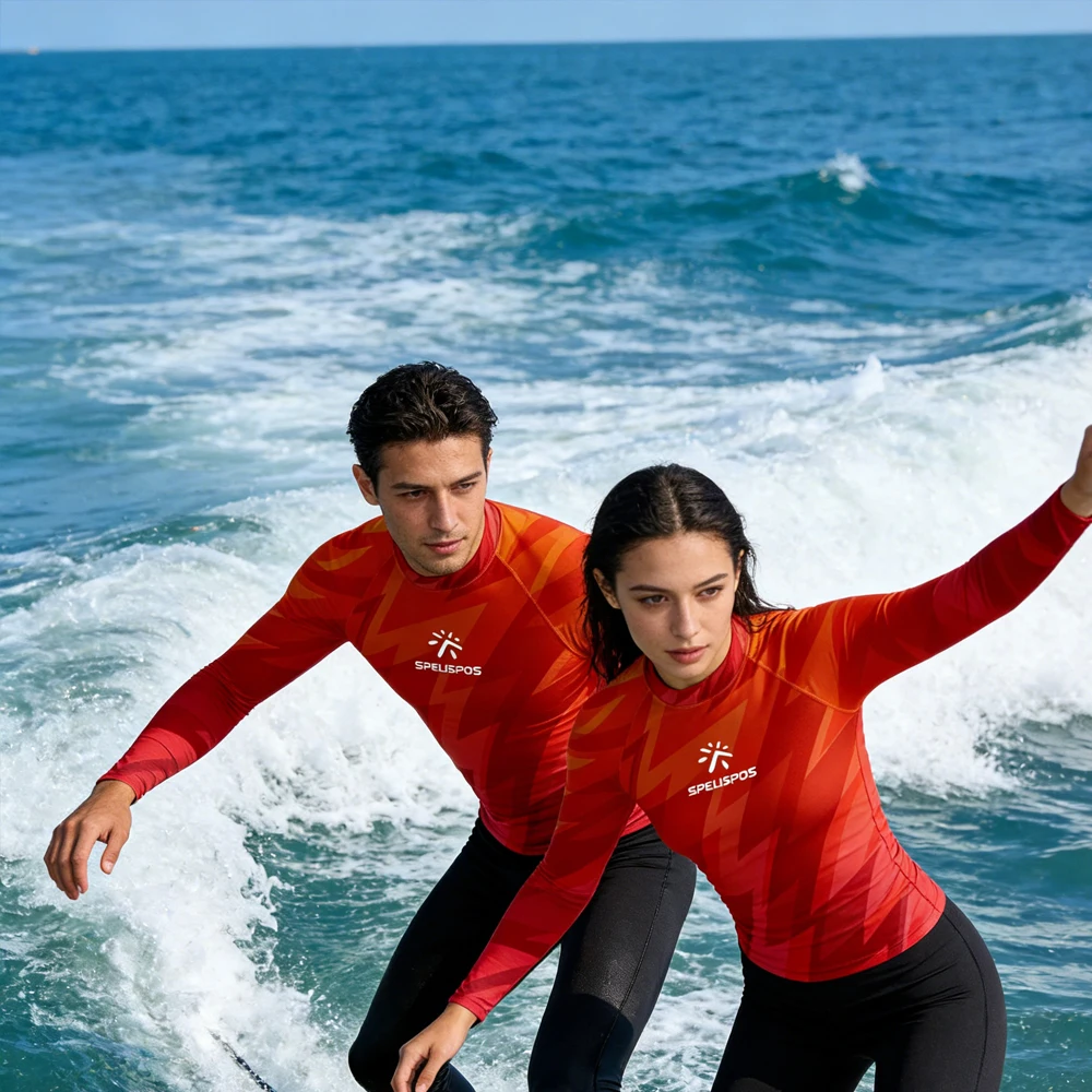 

Men and Women Long Sleeve Surf Shirt Rash Guard Surfing Clothing High Quality Lightweight Swim Shirt for Water Sport Fishing