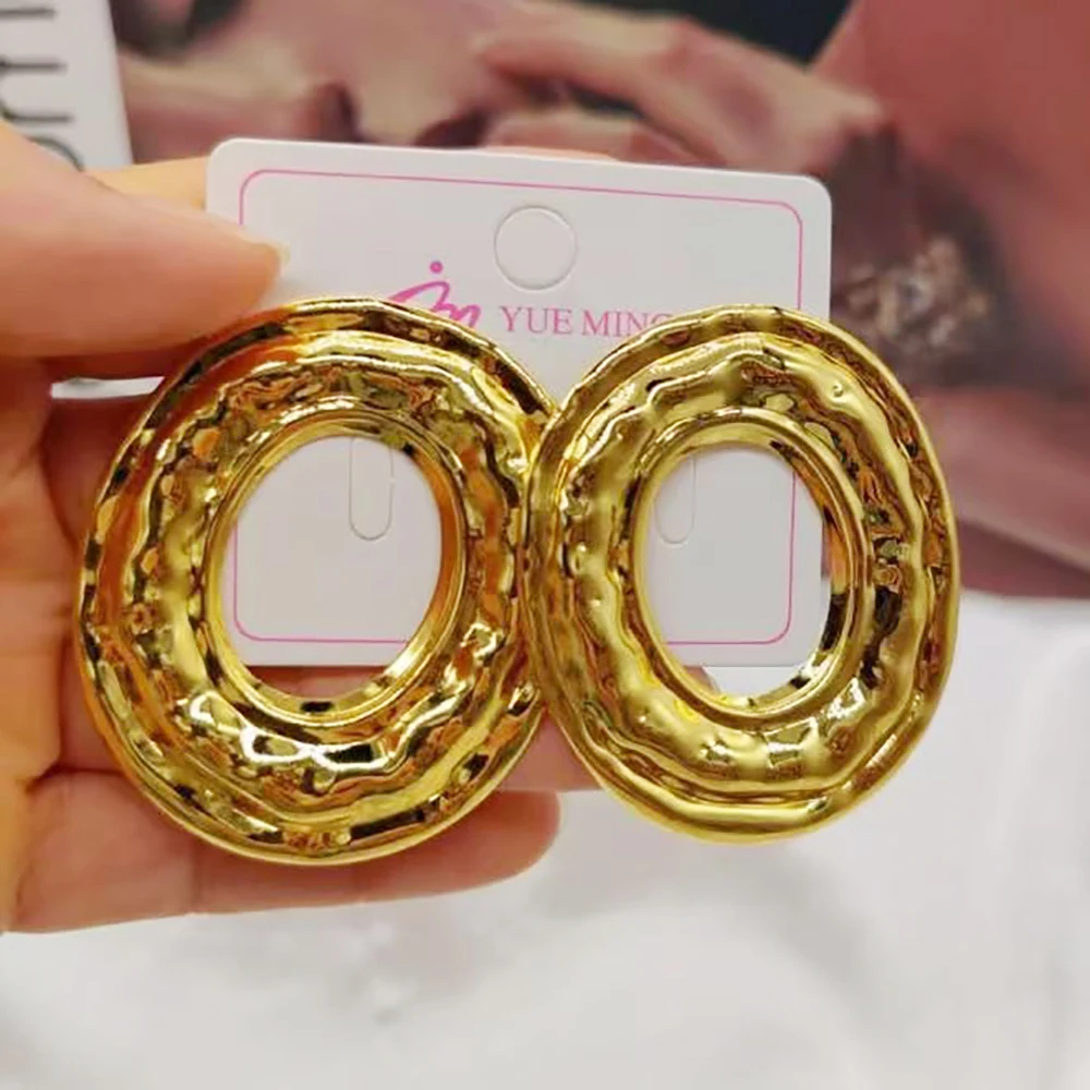 YM Women's Irregular Love Gold Earrings 6