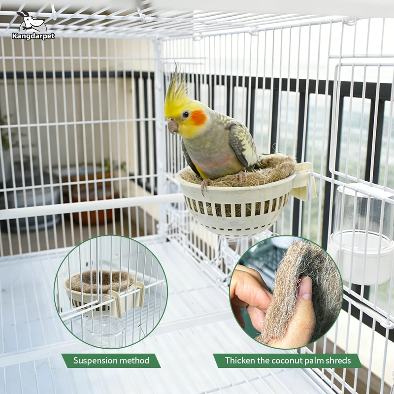 Outdoor Hängendes Vogelhaus Wasserdicht Wetterfest Vogelnest für Garten Terrasse Hof Dekoration – Detail 8