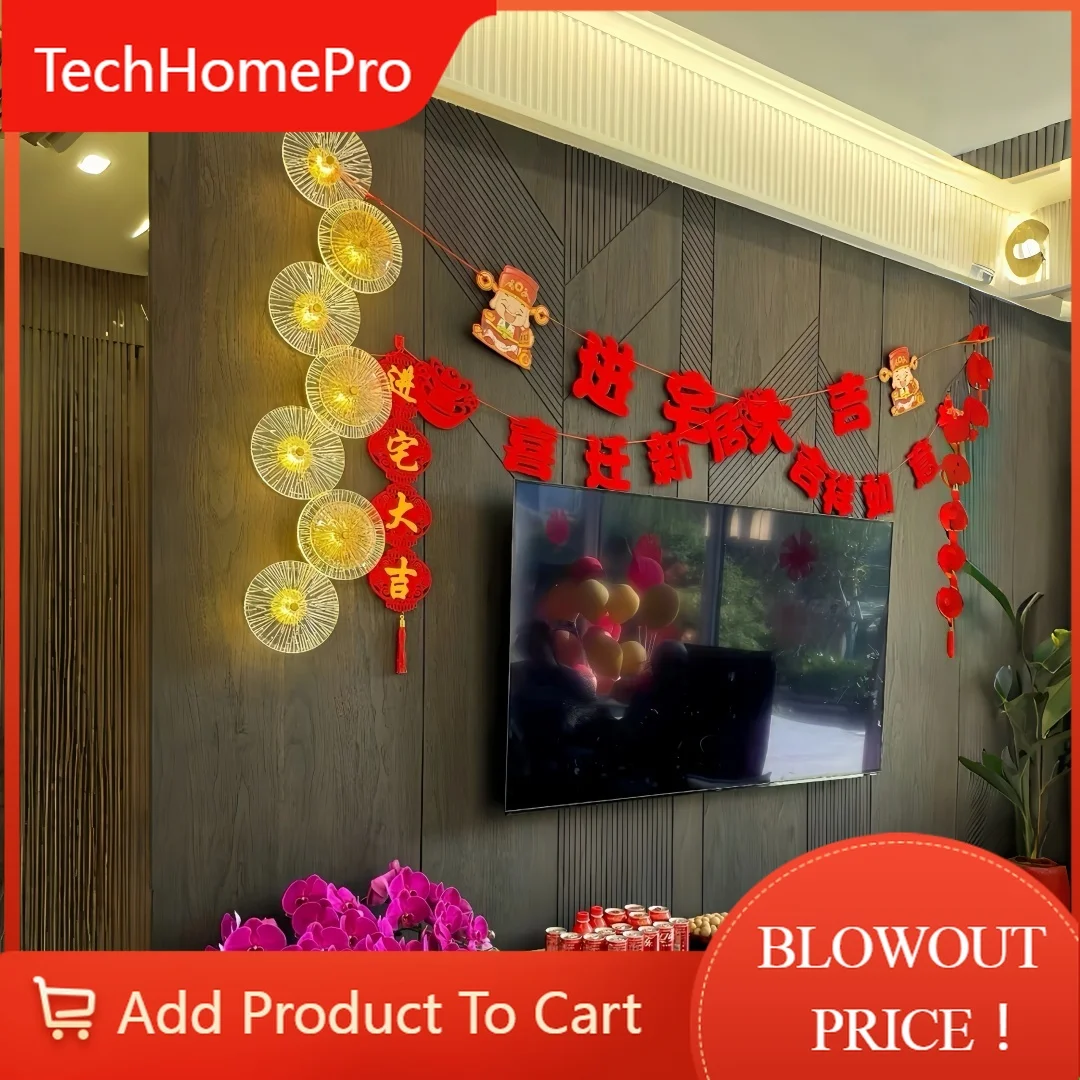 TechHPModern Luxury Artistic Wall Sconce Elegant Ambient Lighting For Bedroom Living Room Hallway