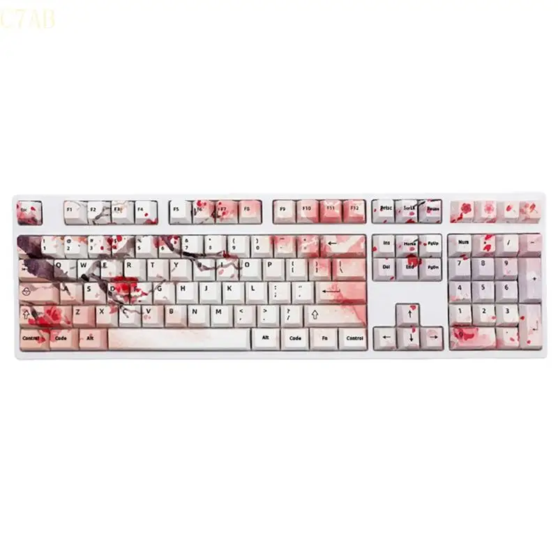 

C7AB Replacement for Key Set 108pcs PBT Heat Sublimation for Mechanical Keyboard