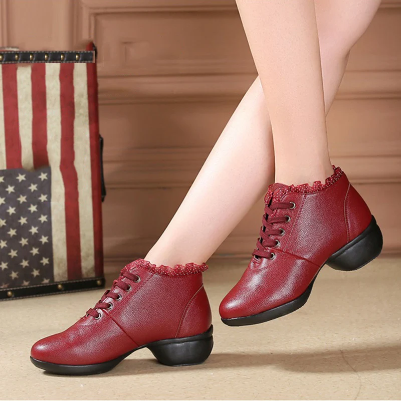 Dancing Shoes For Women Sports Feature Modern Dance Jazz Soft Outsole Breath Shoes Female Waltz Sneakers Wholesale